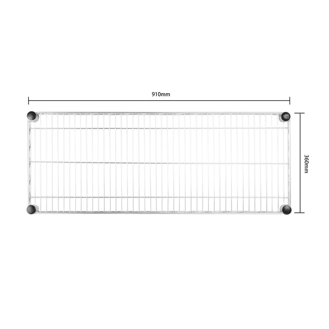 Vogue Steel Wire Wall Shelf 910mm