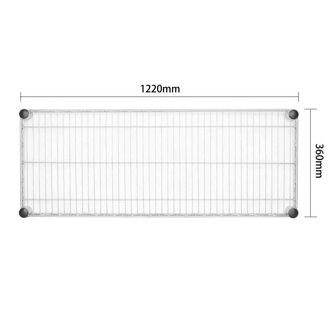 Vogue Steel Wire Wall Shelf 1220mm