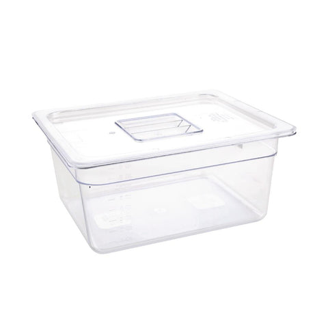 Vogue Clear Polycarbonate 1/2 Gastronorm Tray 150mm - U230