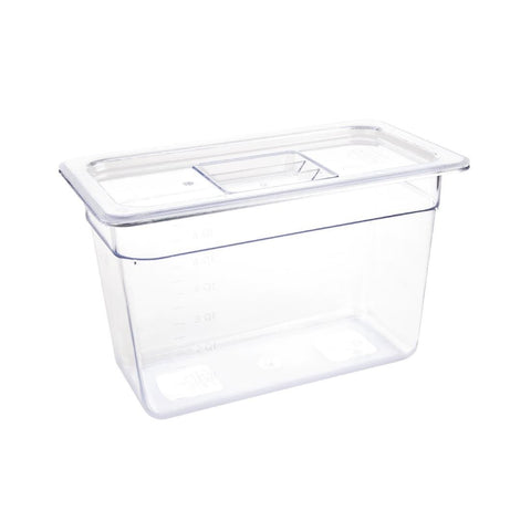 Vogue Clear Polycarbonate 1/3 Gastronorm Tray 200mm - U235