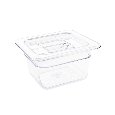 Vogue Clear Polycarbonate 1/6 Gastronorm Tray 100mm - U240