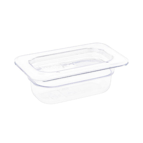 Vogue Clear Polycarbonate 1/9 Gastronorm Tray 65mm - U242