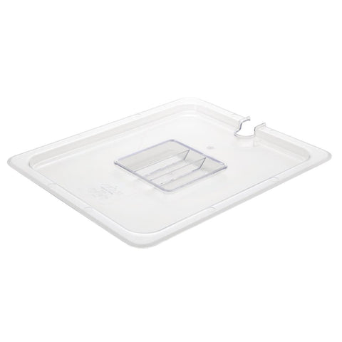 Vogue Clear Polycarbonate 1/2 Gastronorm Lid Notched - U251