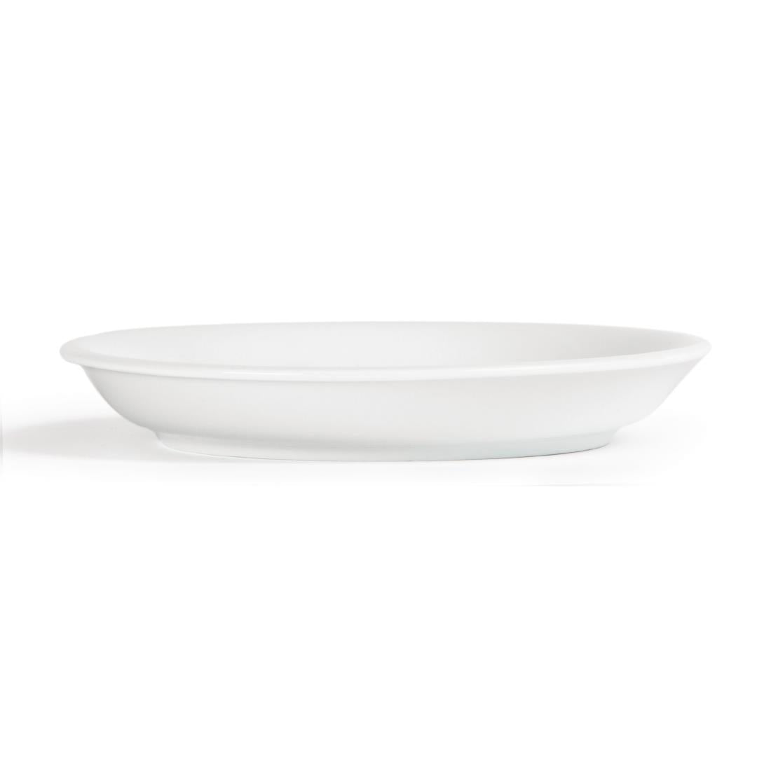 Olympia Whiteware Cappuccino Saucers 180mm Box 12 - U828