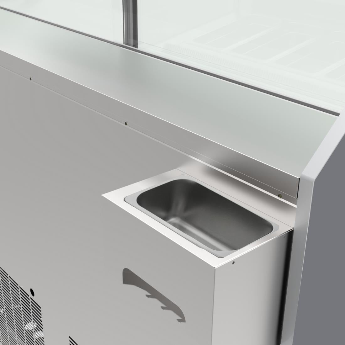 Polar U-Series 6 Pan Ice Cream Serve Over Cabinet Freezer - UA058-A