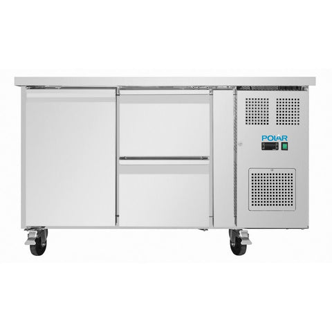 Polar U-Series One Door and Two Drawer Counter Fridge - UA108-A