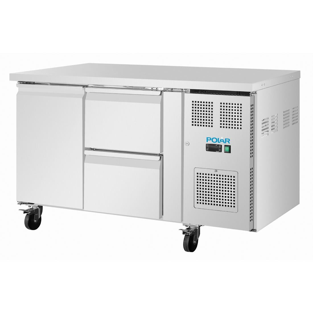 Polar U-Series One Door and Two Drawer Counter Fridge - UA108-A