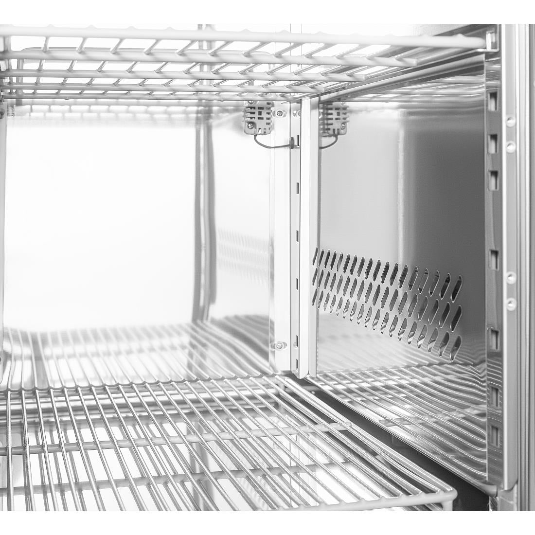 Polar U-Series Two Door & Two Drawer Counter Fridge 242Ltr - UA109-A