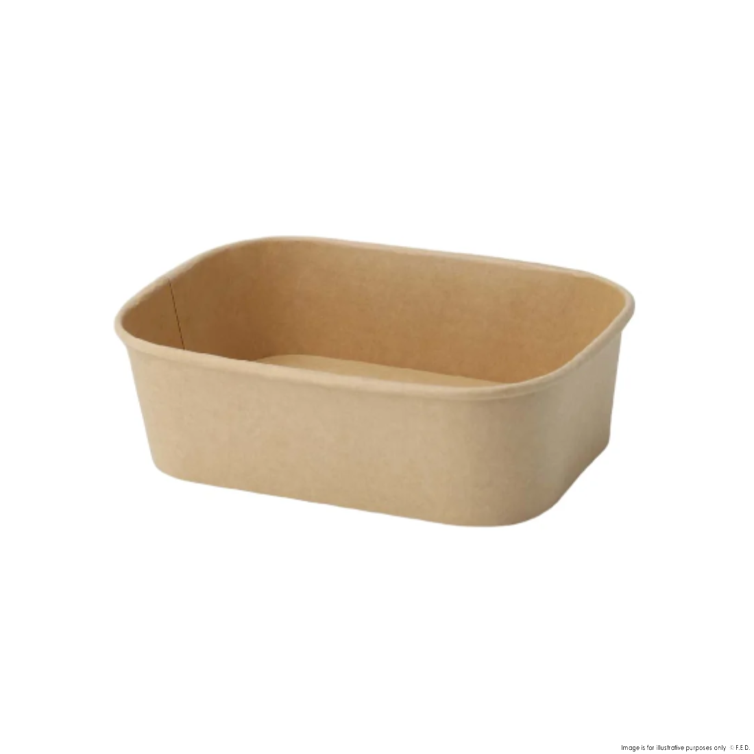 PakMax 750ML Kraft Paper Rectangular Bowl - KPRB-650-120