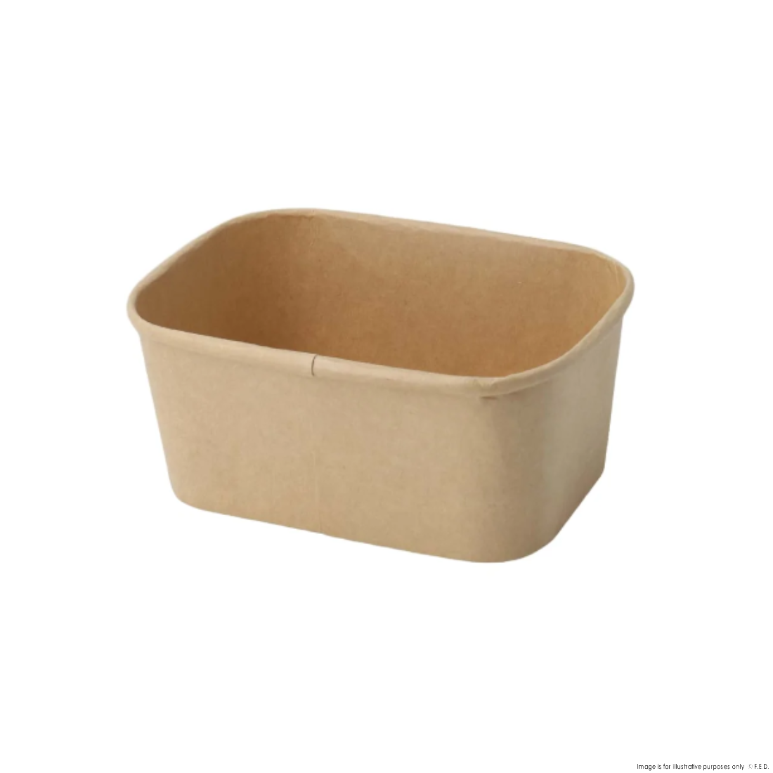 PakMax 1000ML Kraft Paper Rectangular Bowl - KPRB-1000-120
