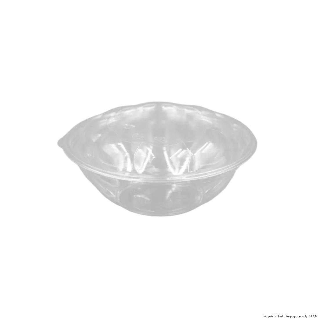 PakMax PET Rose Salad Bowl Combo 24oz - RSBC-24C
