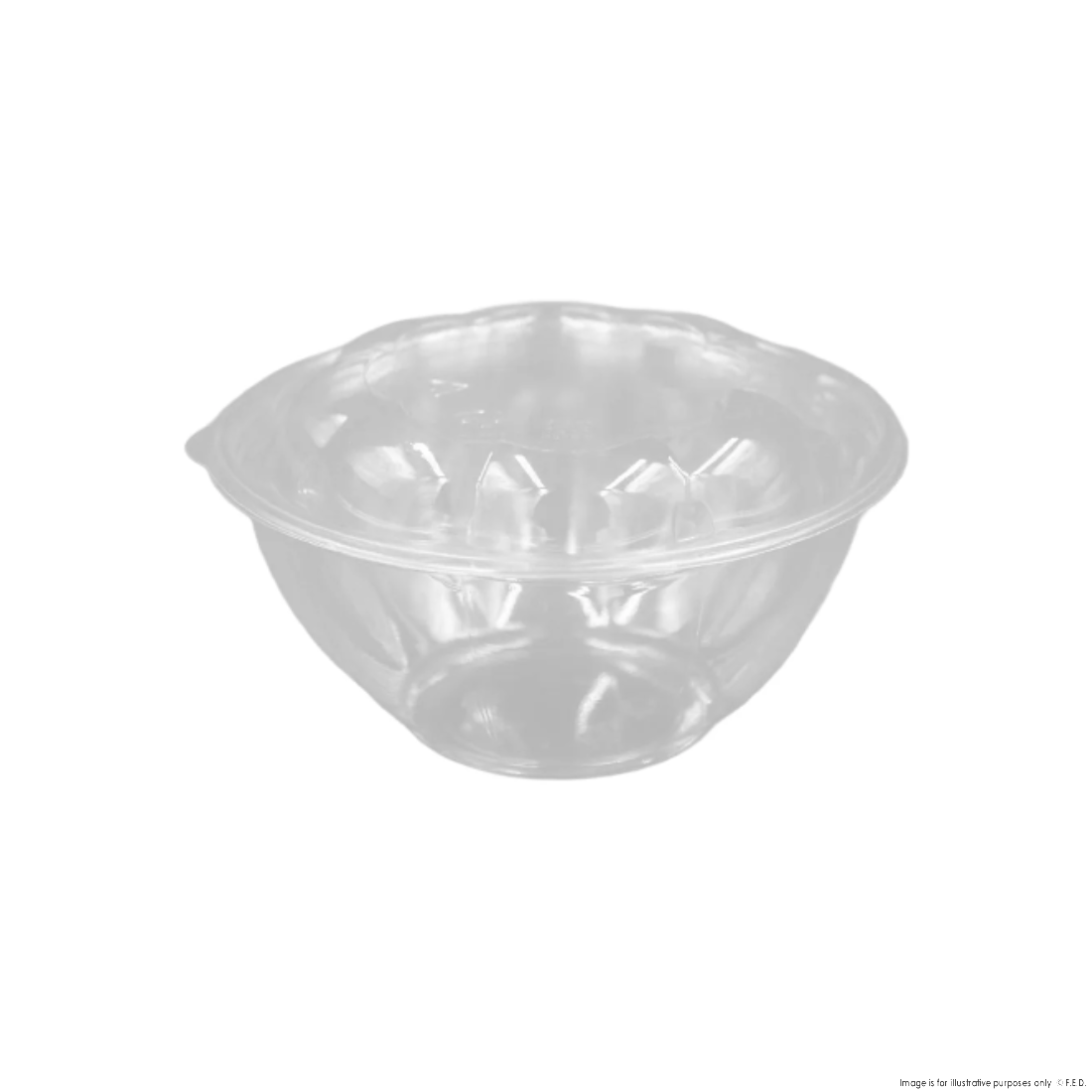 PakMax PET Rose Salad Bowl Combo 32oz - RSBC-32C