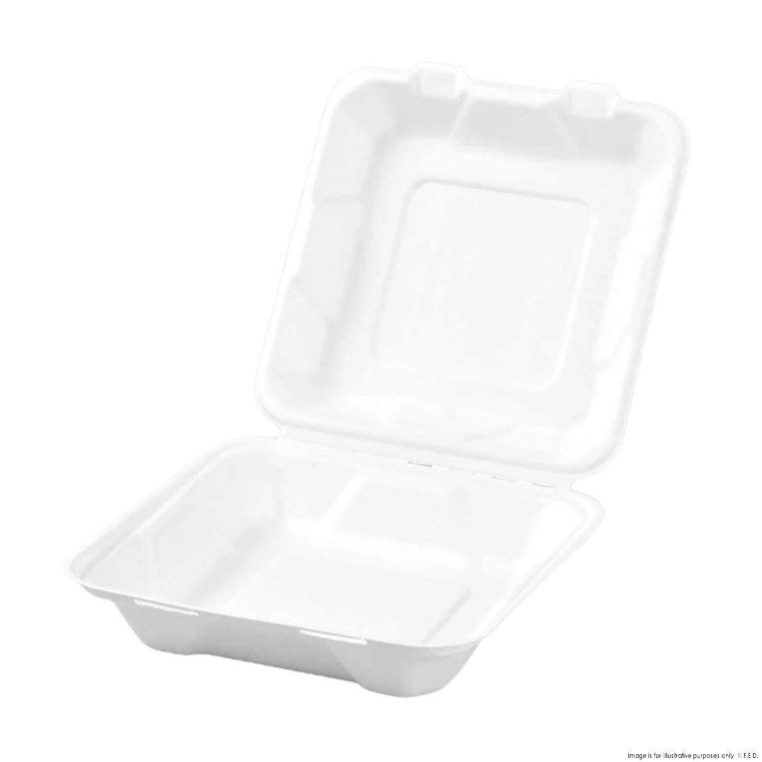 PakMax 8*8" Sugarcane Clamshell - CS-88