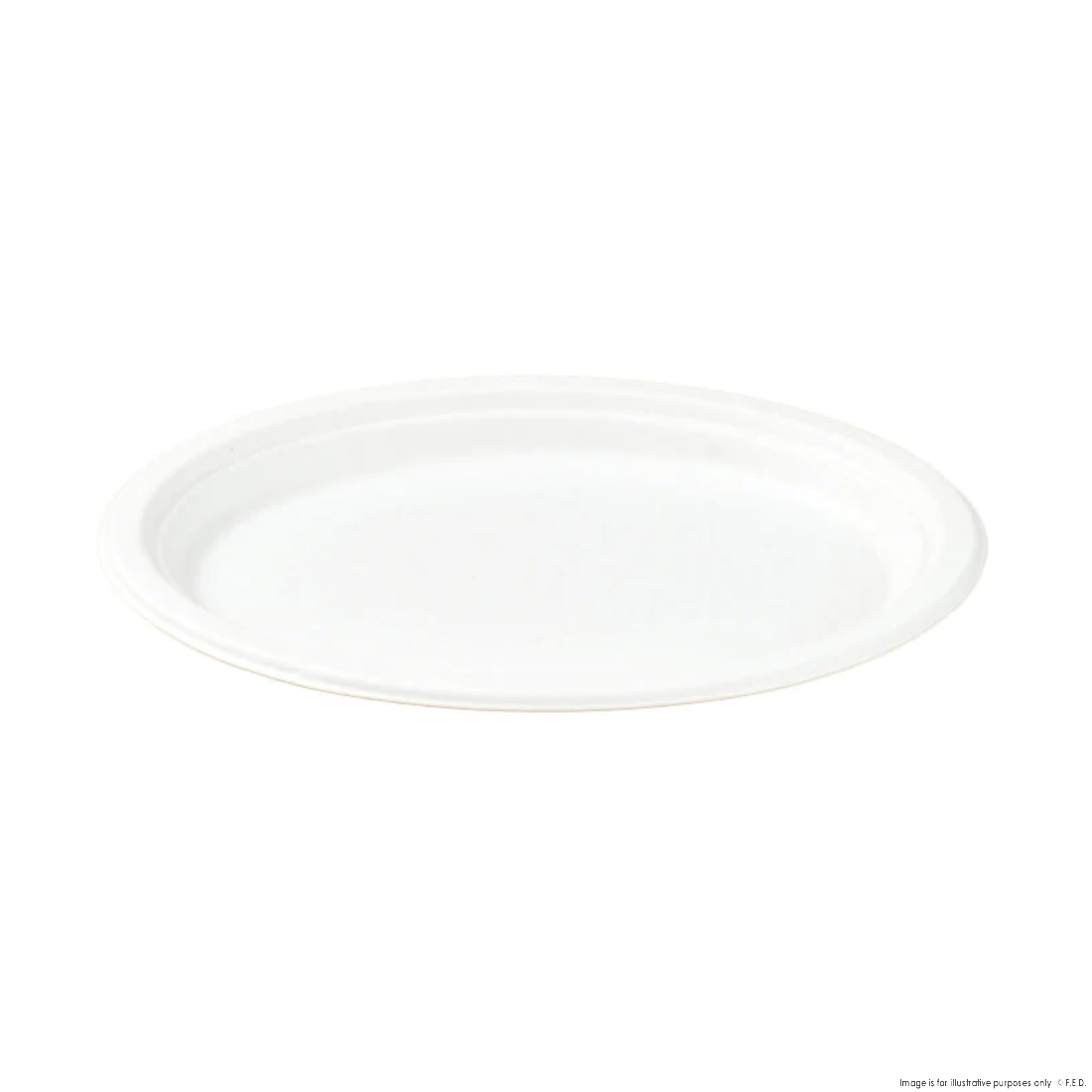 PakMax 10" Sugarcane 3-Compartment Round Plate - PL-R10-3
