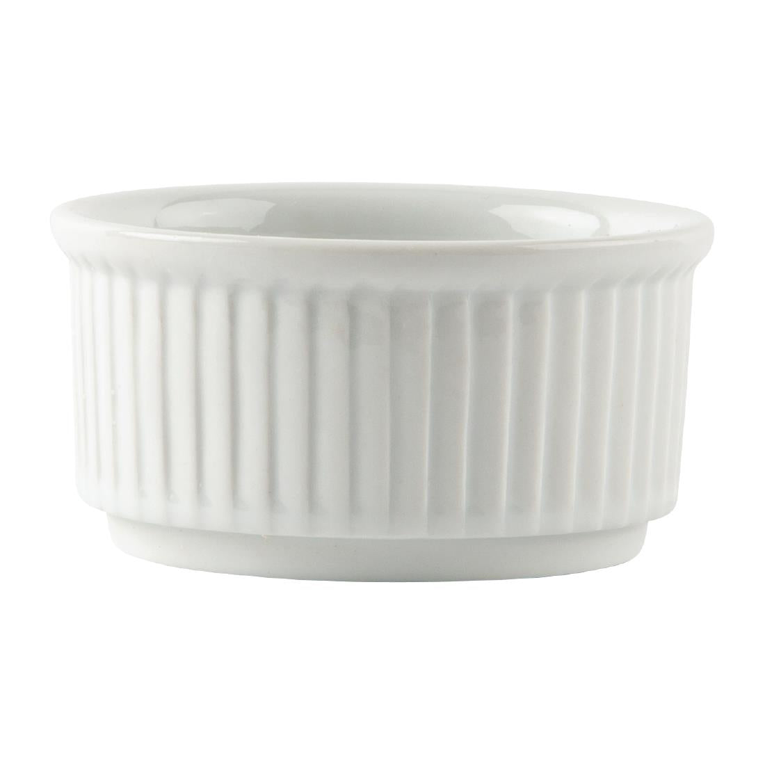 Olympia Whiteware Stacking Ramekins 85mm (12 Pack) - W421