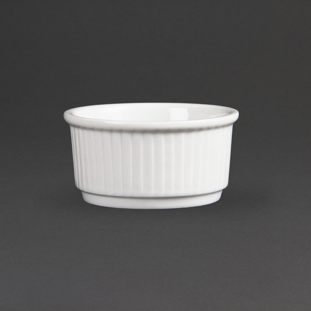Stacking Ramekins Olympia Whiteware Stacking Ramekins 85mm (12 Pack) - W421