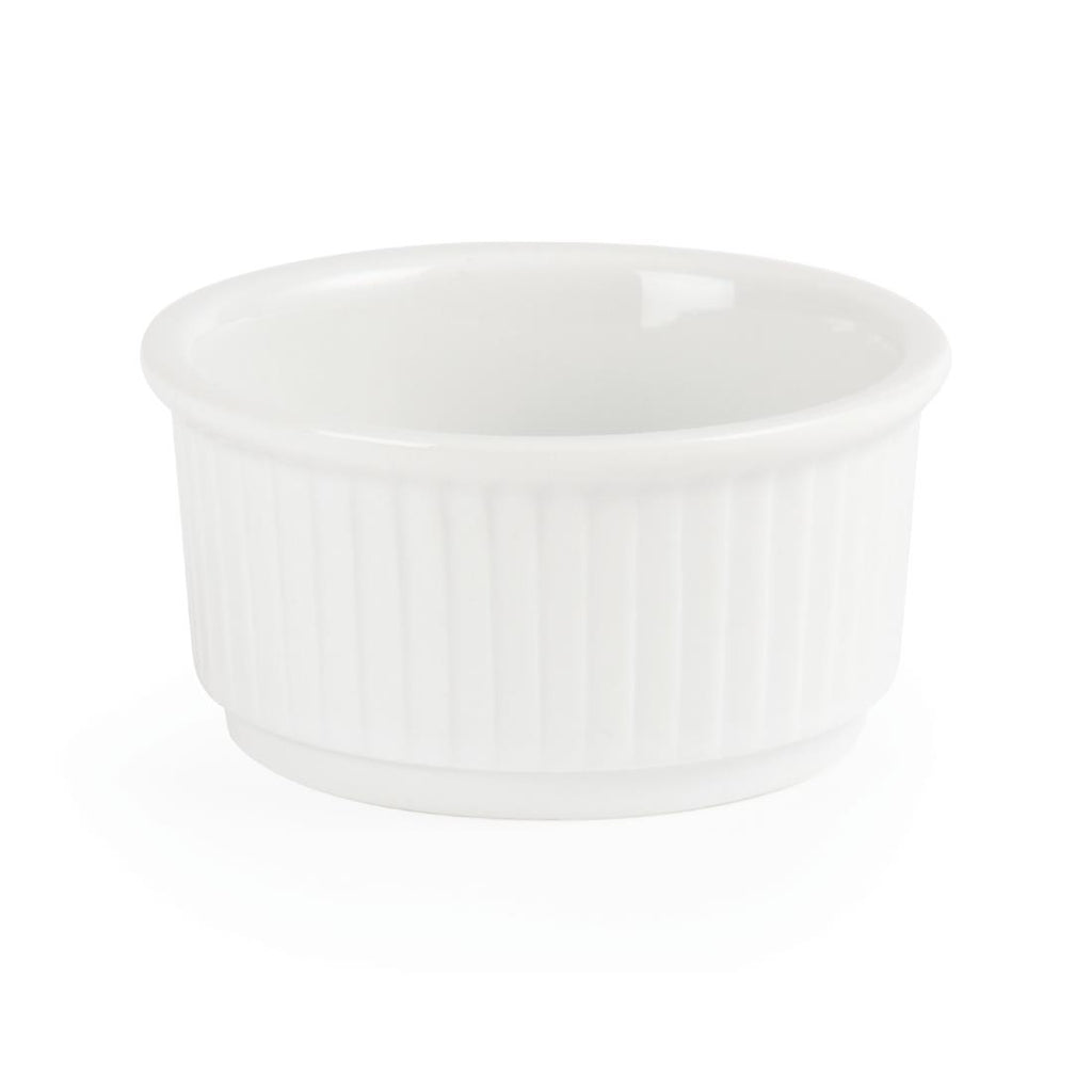 Stacking Ramekins Olympia Whiteware Stacking Ramekins 85mm (12 Pack) - W421