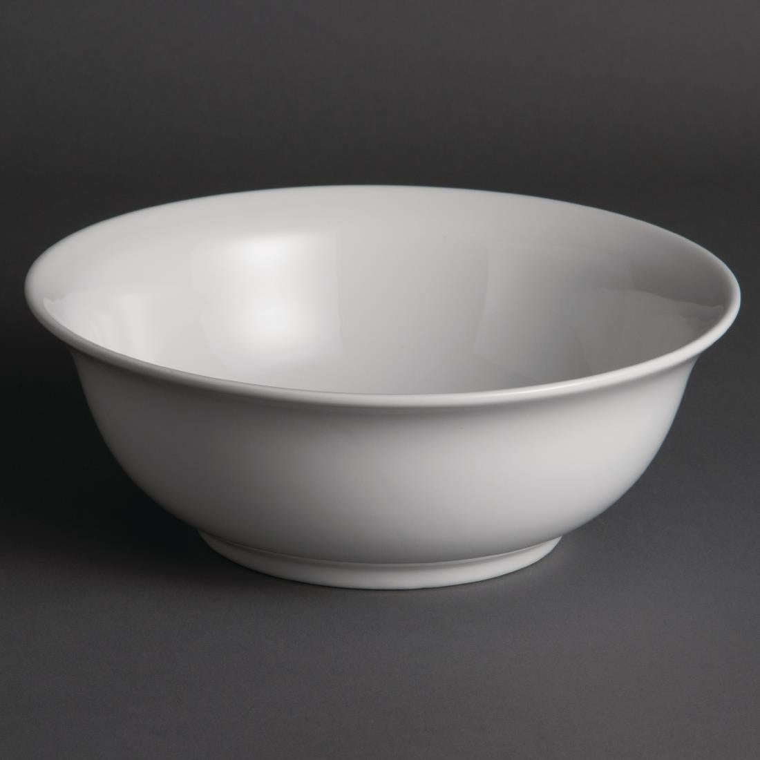 Olympia Whiteware Salad Bowls 235mm (6 Pack) - W436