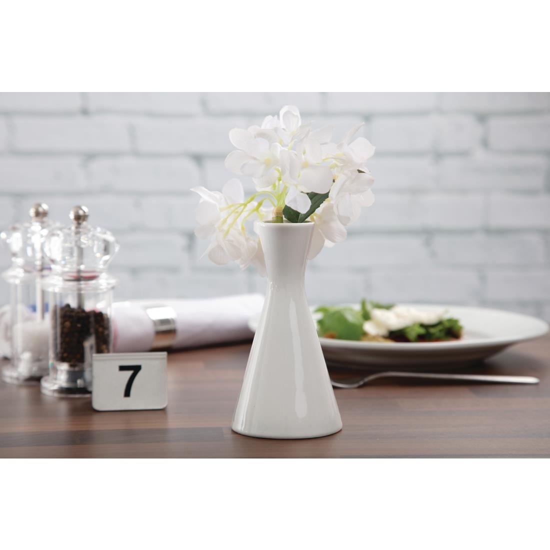 Olympia Whiteware Bud Vases 140mm (6 Pack) - CB701