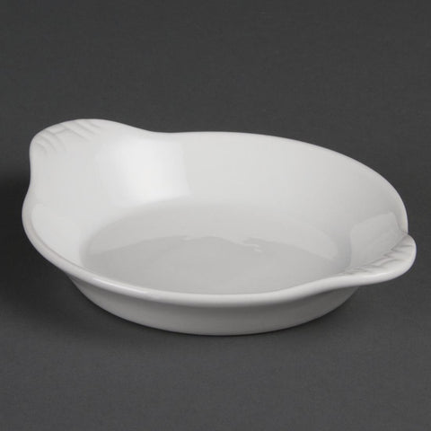 Olympia Whiteware Round Eared Dishes 170 x 140mm (6 Pack) - W439