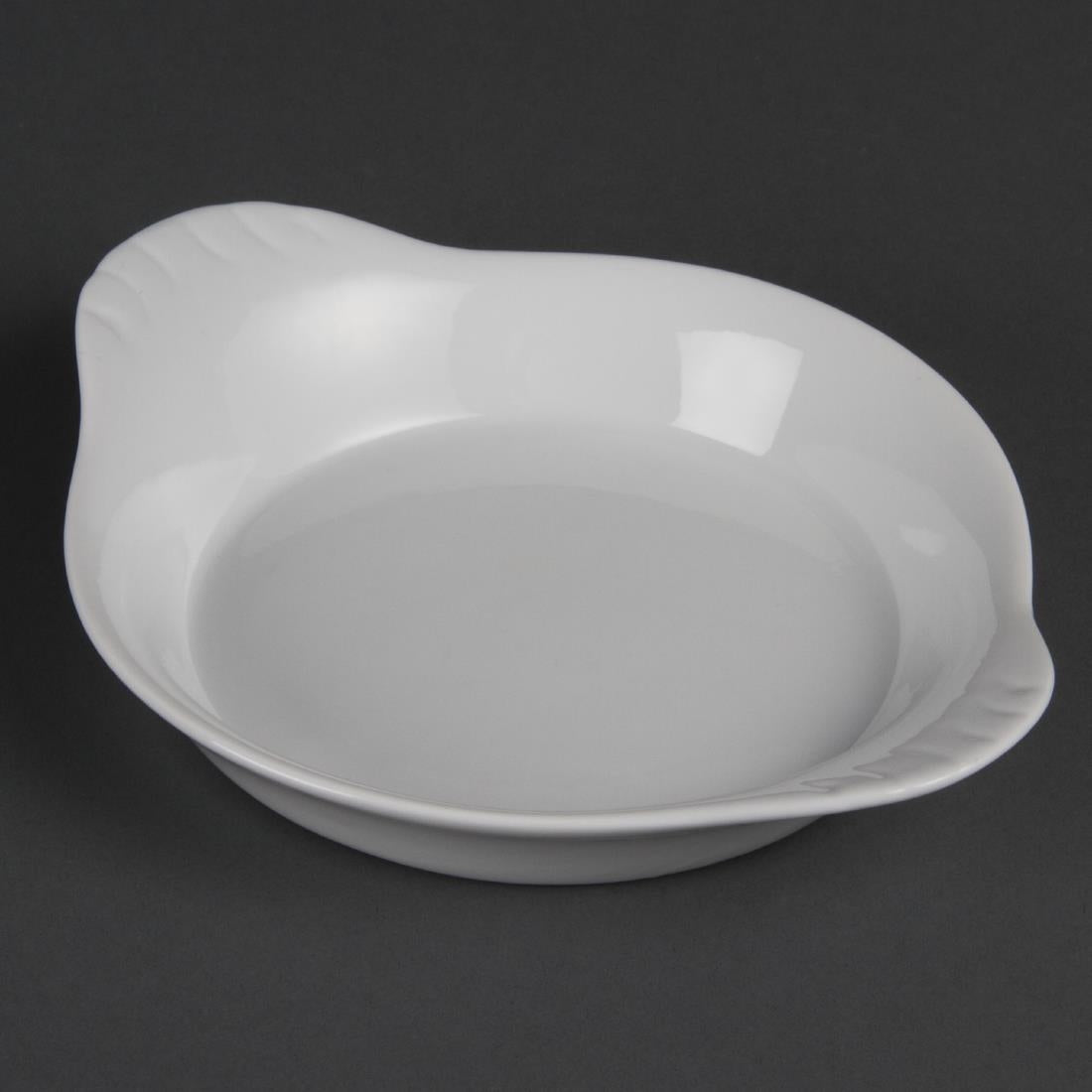 Olympia Whiteware Round Eared Dishes 192 x 151mm (6 Pack) - W444