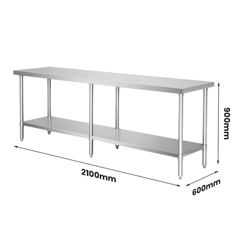 Modular Systems Stainless Steel Workbench WB6-2100/A