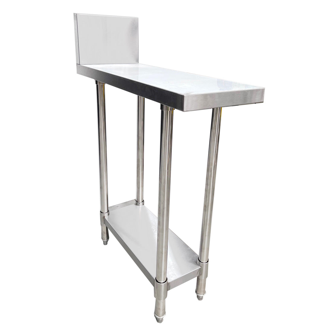 Modular Systems WBB-R Stainless Steel Kitchen Infill Bench With Splashback - 300-450mm Width