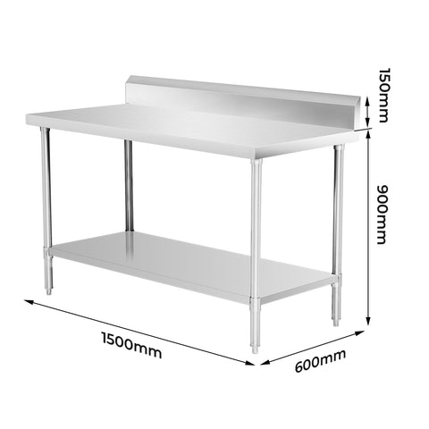 Modular Systems Workbench With Splashback WBB6-1500/A