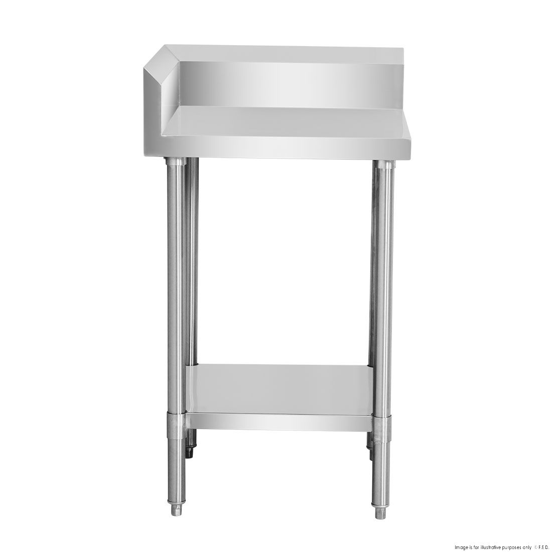 Modular Systems Corner Workbench With 150Mm Splashback & Undershelf WBCB6-0600/A