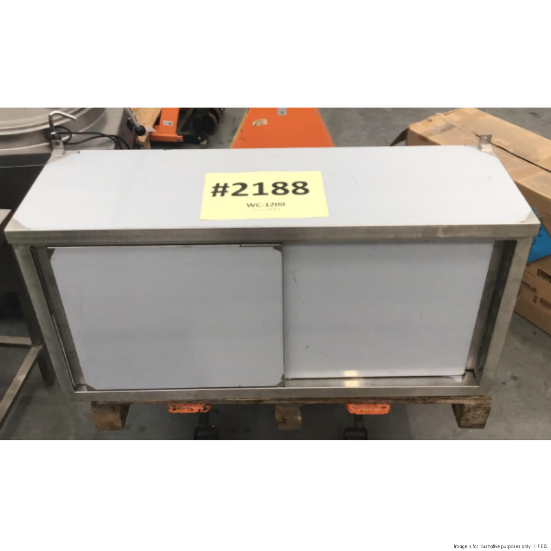 CLEARANCE - Modular System Stainless Steel Wall Cabinet - WC-1200-NSW2188