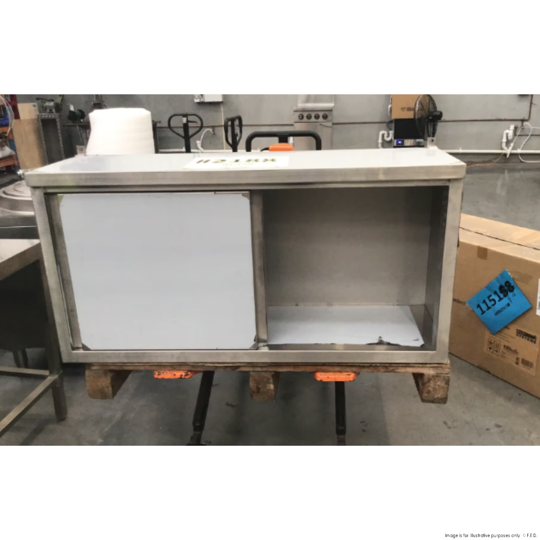 CLEARANCE - Modular System Stainless Steel Wall Cabinet - WC-1200-NSW2188