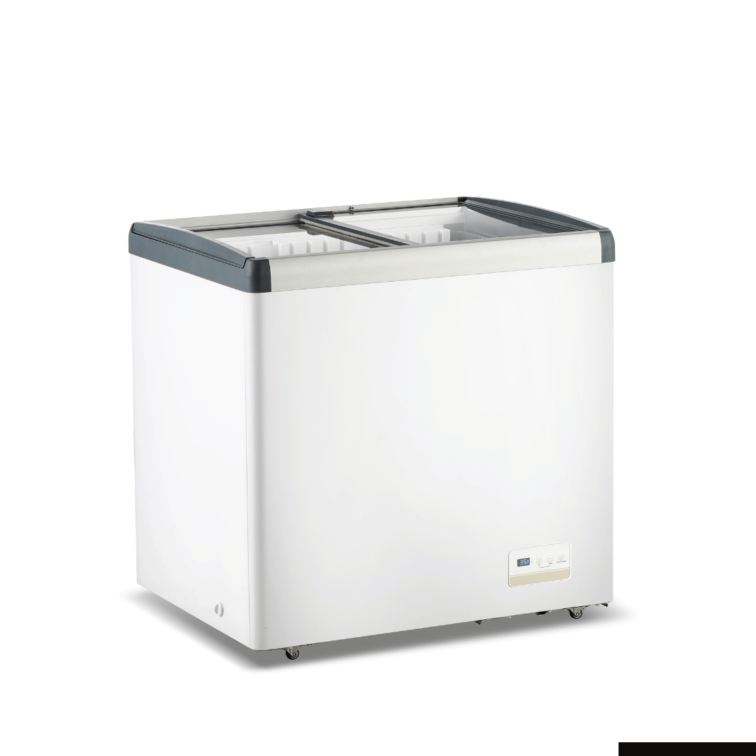 Thermaster 256L Chest Freezer With Flat Glass Sliding Lids WD256G