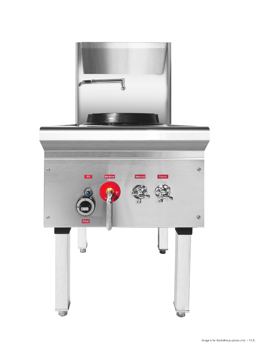 GasMax Stainless Steel Waterless Lpg Gas Single Wok WW-1L