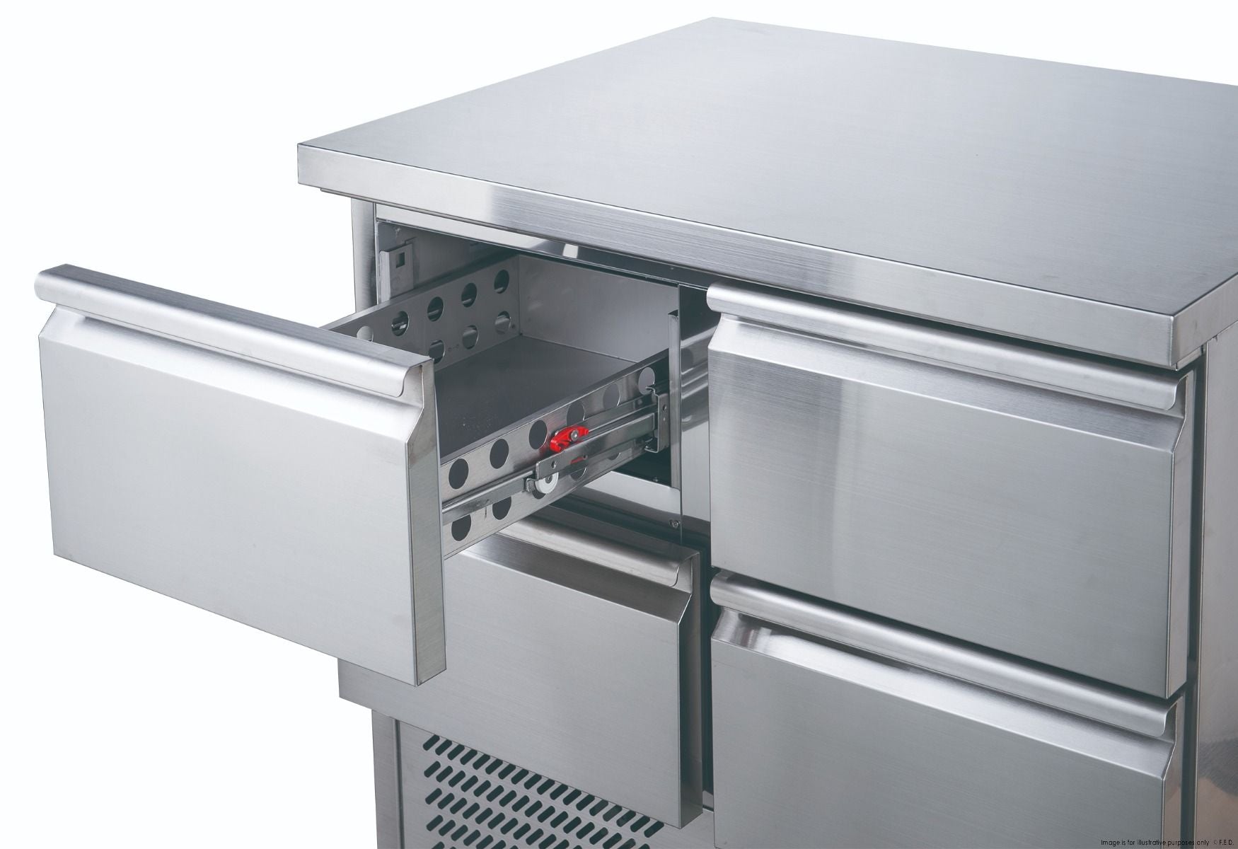 FED-X Six Drawer Salad Prep Fridge XGNS1300D-6D