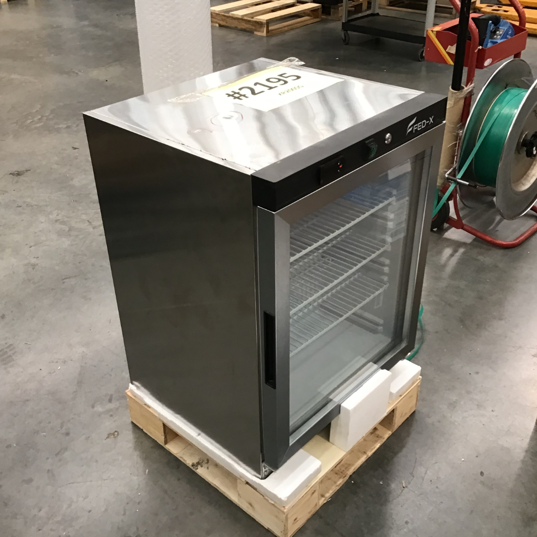 CLEARANCE - FED-X 130L Bar Cooler Glass Door - XR200SG-NSW2195