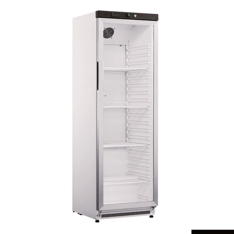 Thermaster Stainless Steel Upright Static Display Fridge XR400SG