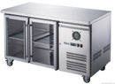 FED-X Two Glass Door Bench Fridge XUB6C13G2V