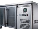 FED-X Two Glass Door Bench Fridge XUB6C13G2V