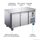 FED-X S/S Two Door Bench Fridge XUB6C13S2V