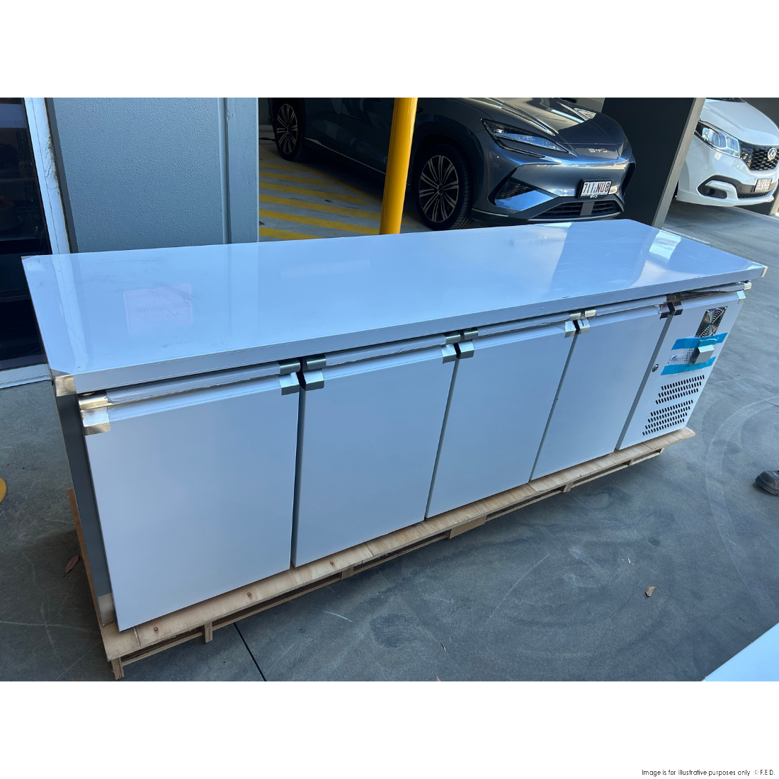 CLEARANCE - FED-X S/S Four Door Bench Fridge - XUB6C22S4V-QLD120