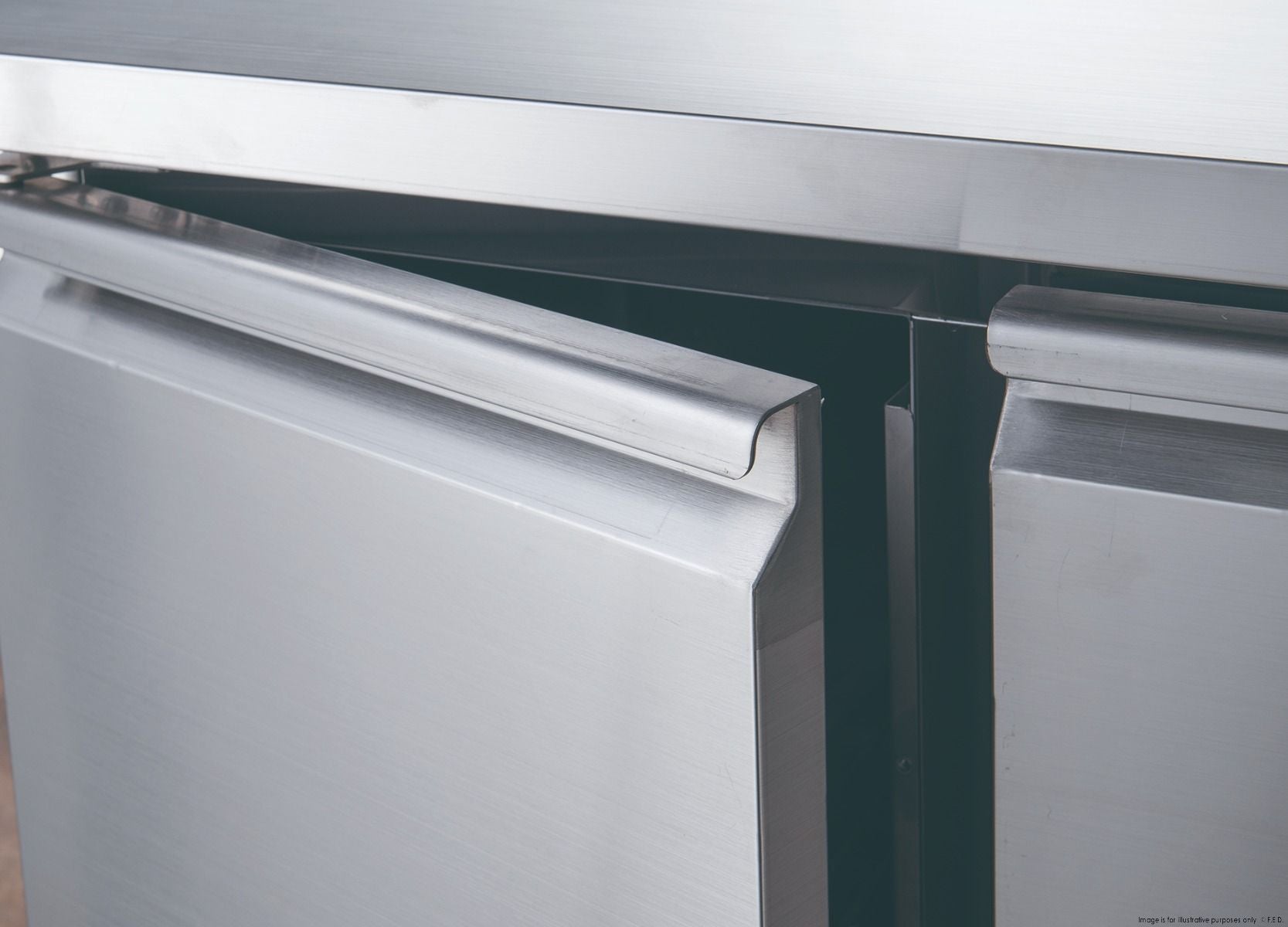 FED-X S/S Two Door Bench Freezer XUB6F13S2V