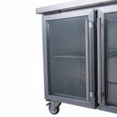 FED-X Three Glass Door Bench Fridge XUB7C18G3V