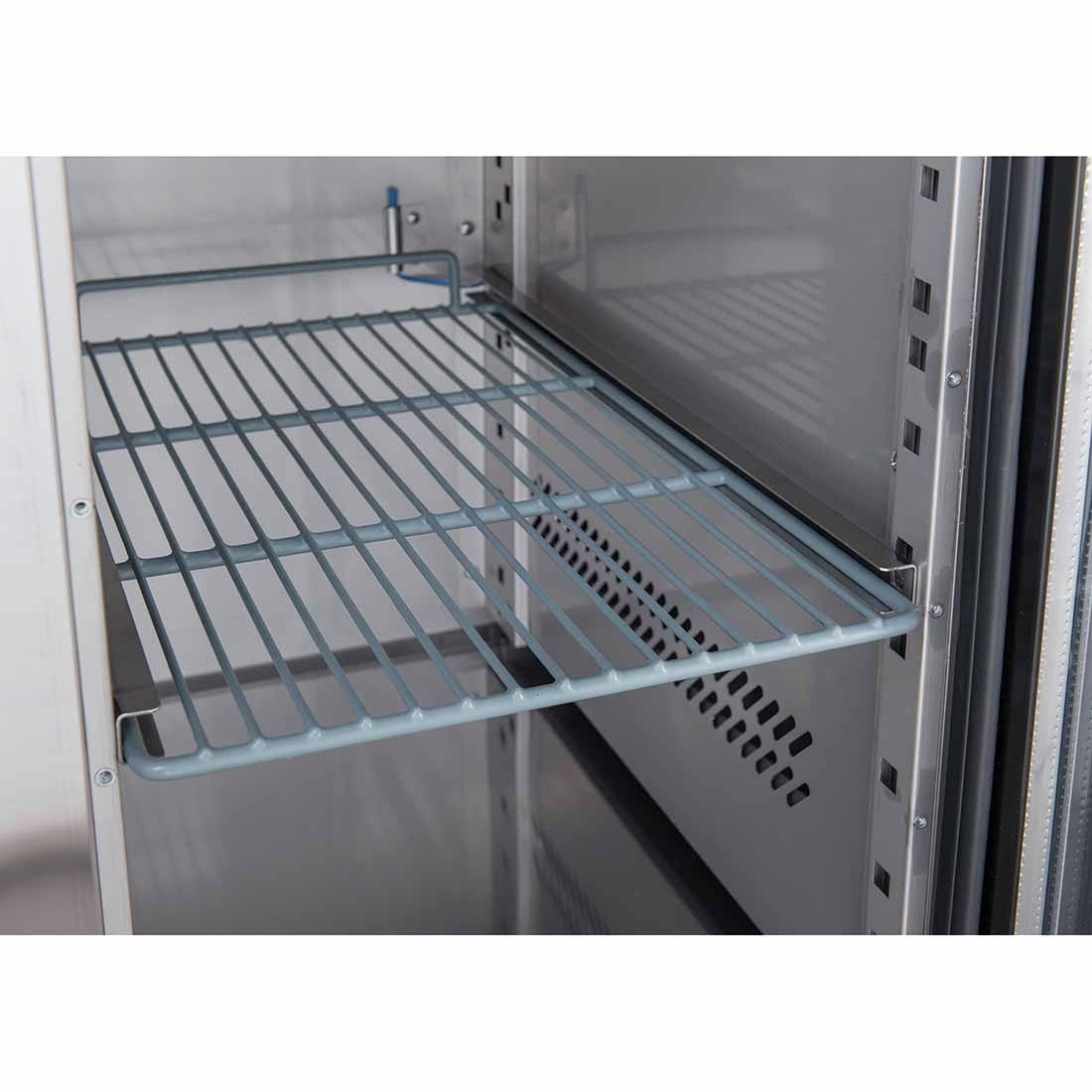 FED-X Four Glass Door Bench Fridge XUB7C22G4V