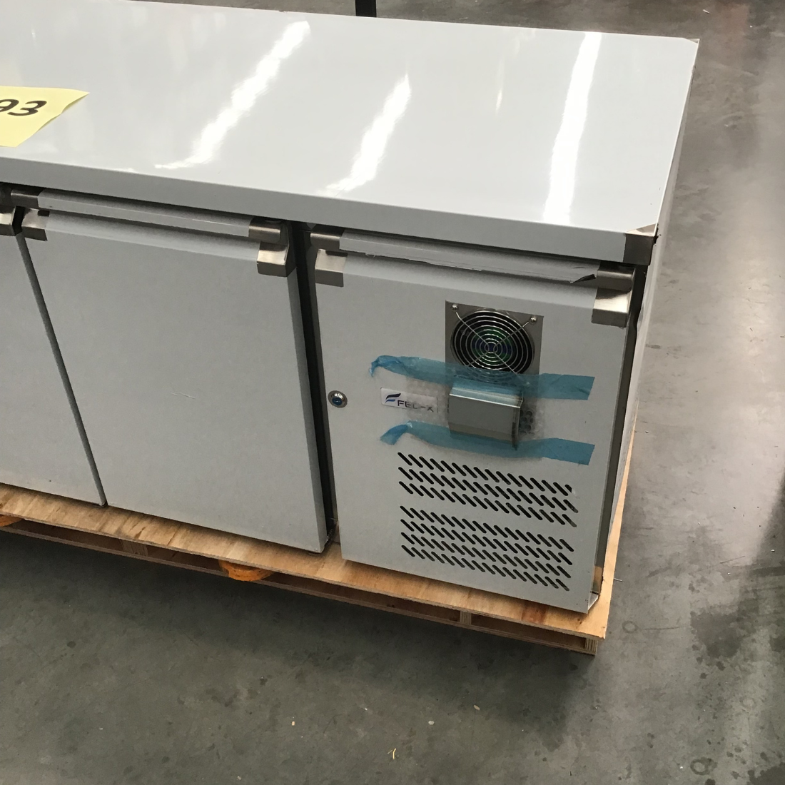CLEARANCE - FED-X S/S Three Door Bench Fridge - XUB7C18S3V-NSW2193