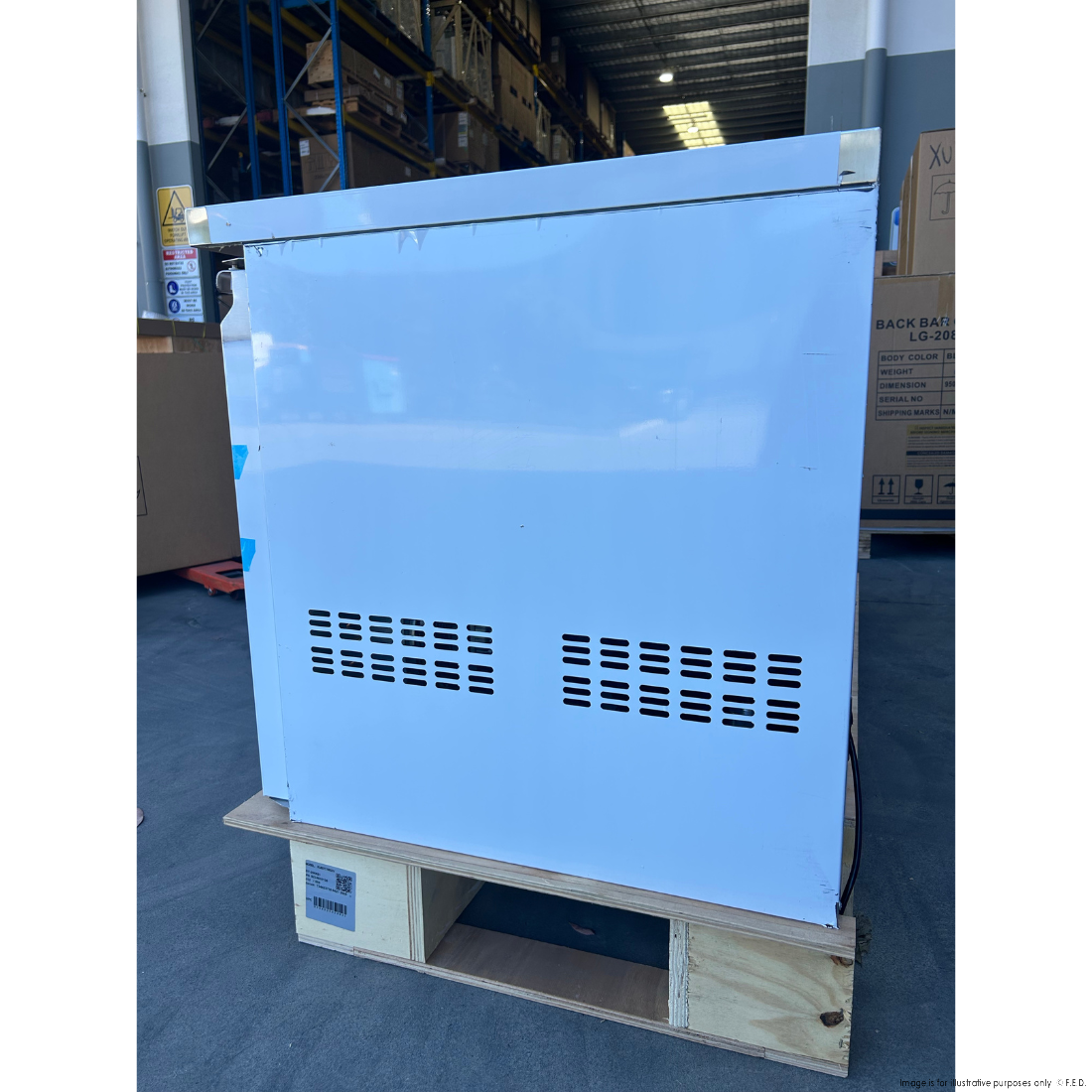CLEARANCE - FED-X S/S Three Door Bench Fridge - XUB7C18S3V-QLD119