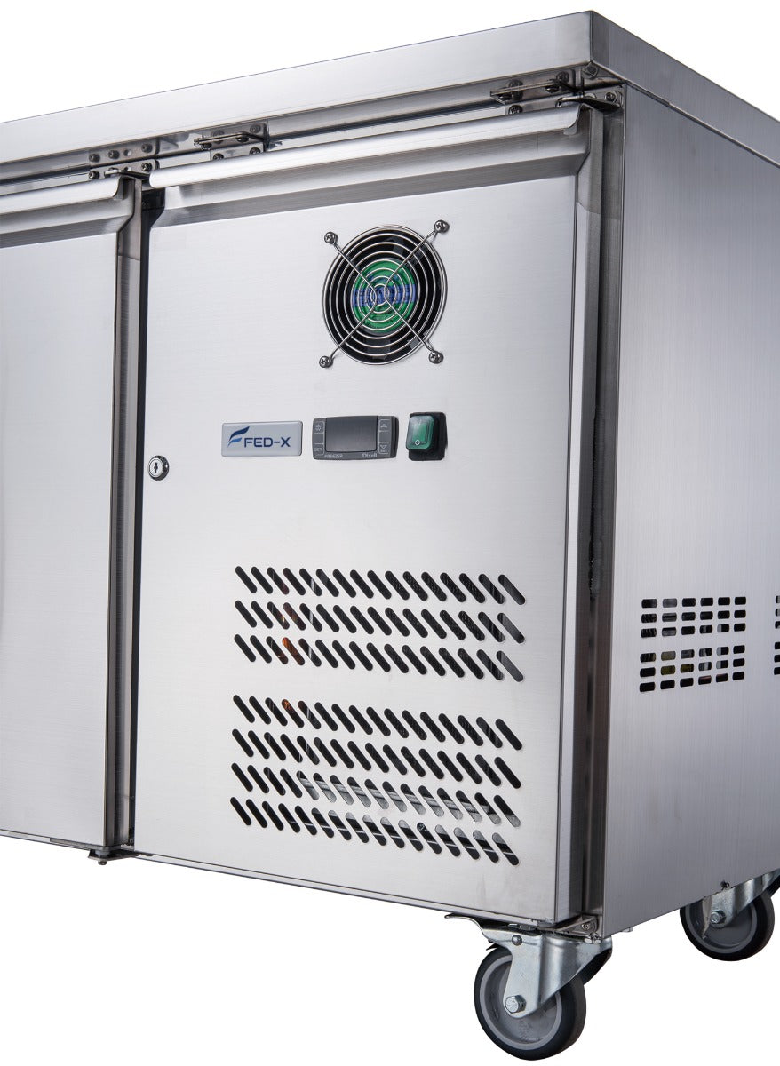 2NDs: FED-X S/S Three Door Bench Fridge - XUB7C18S3V-NSW2077