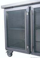 FED-X Four Glass Door Bench Fridge XUB7C22G4V
