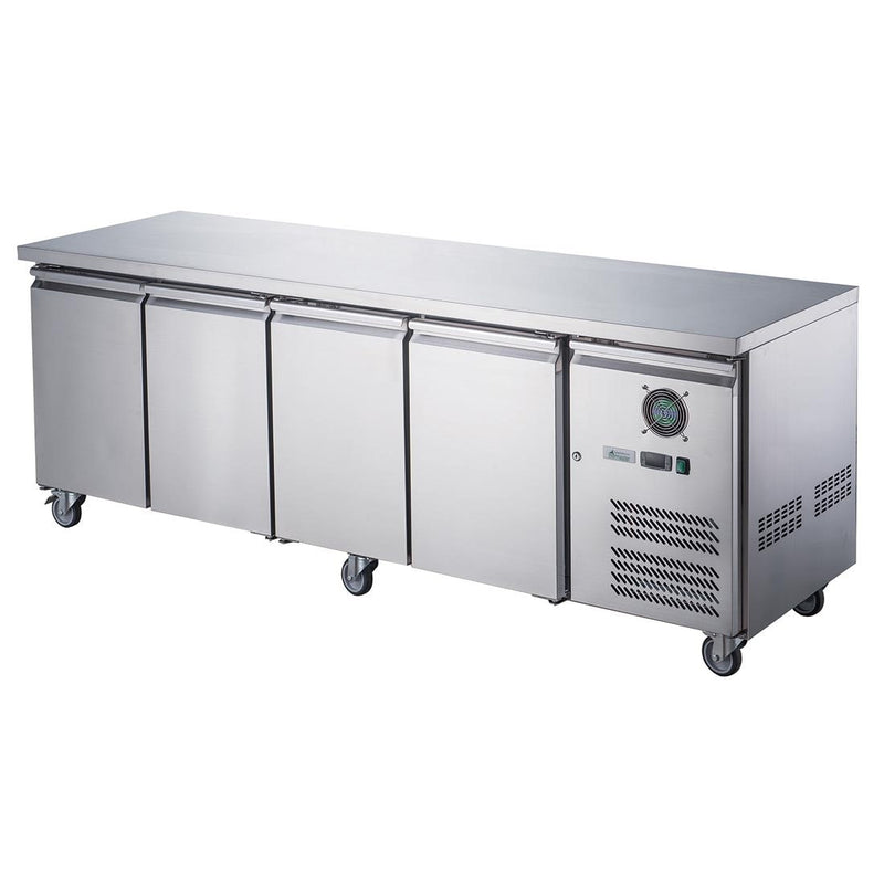 FED-X S/S Four Door Bench Fridge XUB7C22S4V