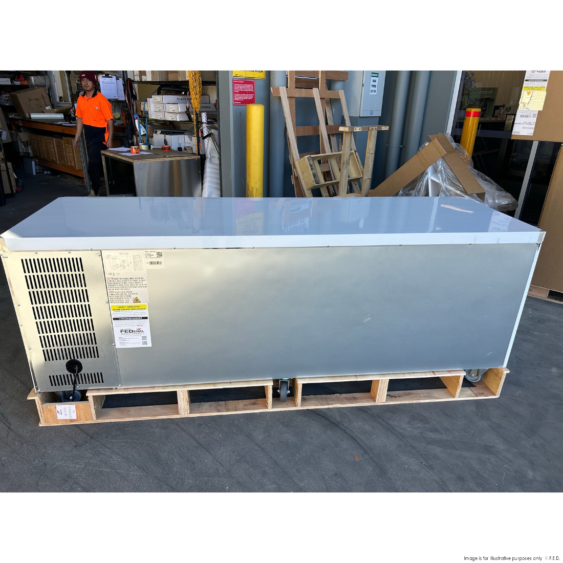 CLEARANCE - FED-X S/S Four Door Bench Fridge - XUB7C22S4V-QLD118