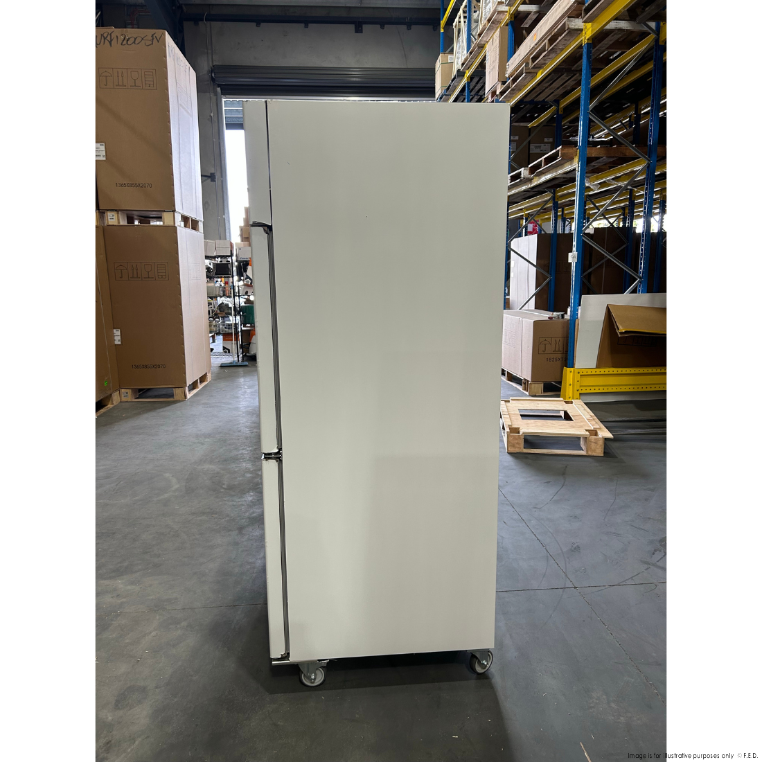CLEARANCE - FED-X S/S Split Four-Door Upright Fridge - XURC1200S2V-QLD121
